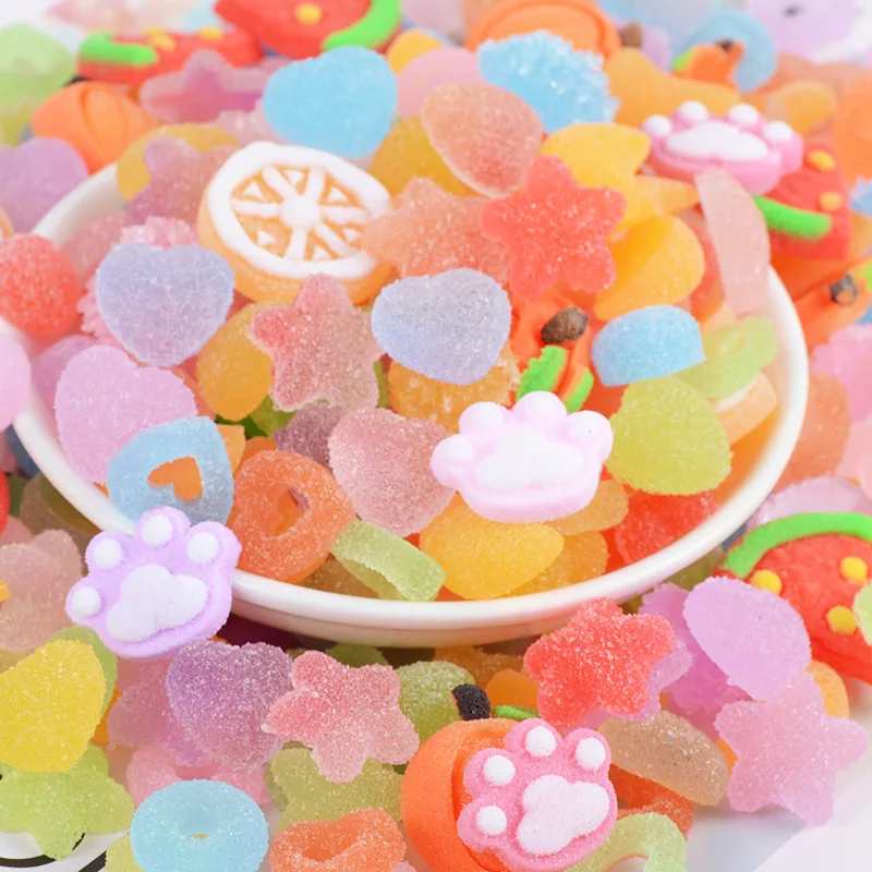 100 г имитация сердца звезды фруктов медведя когтей конфет искусственная еда