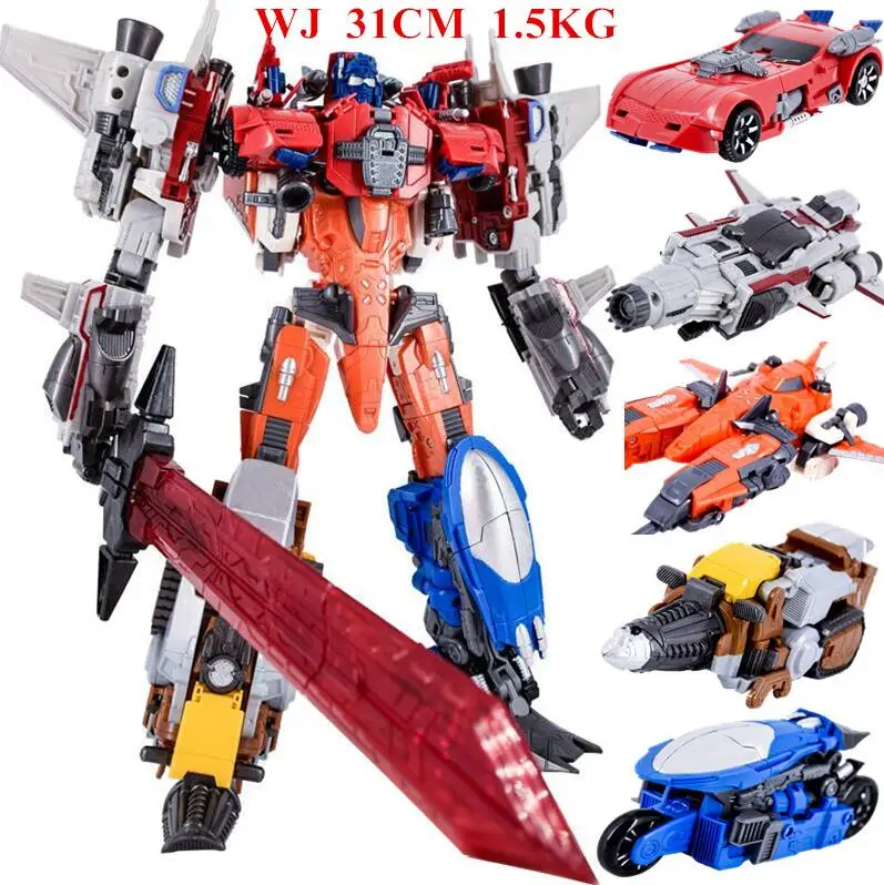 WEIJIANG 5 in 1 Weijiang 5 в 1 трансформационный фильм игрушки Аниме predaking Опустошитель робот KO G1 фигурка самолета Модель Дети Мальчики игрушки - Цвет: WEIJIANG 5 in 1
