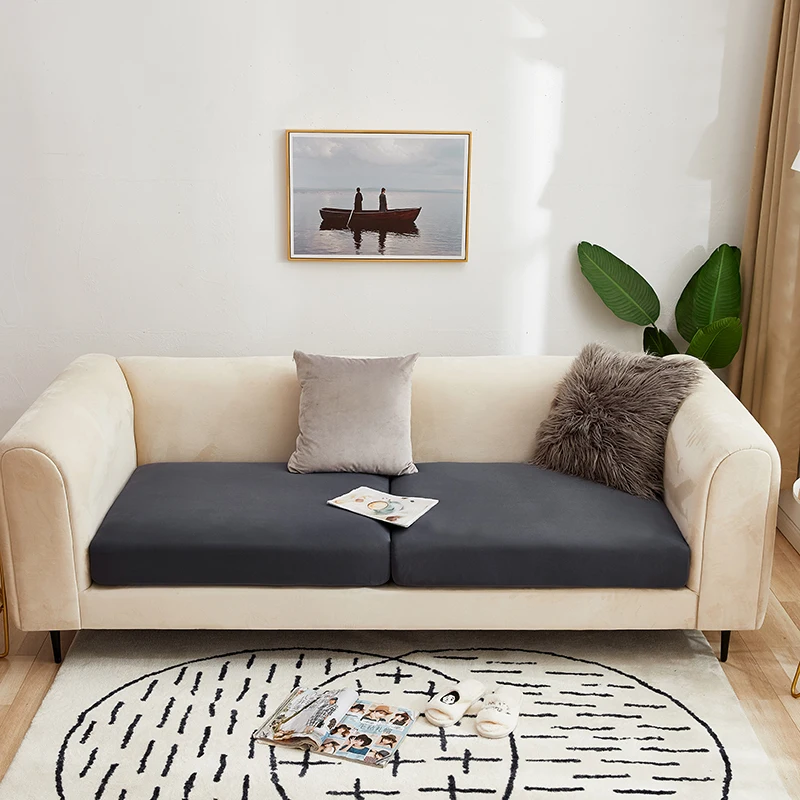 Однотонный эластичный чехол для диванной подушки дивана гостиной съемный кресла