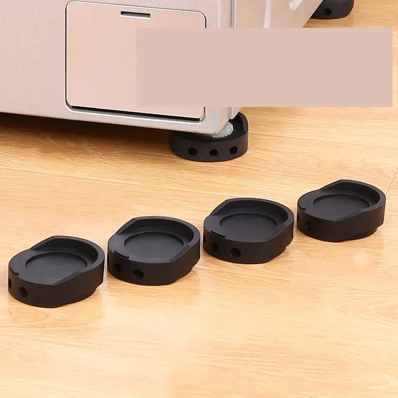 

4 Pcs/Lot Refrigerator Washing Machine Base With High Pad, Wear-resistant Rubber Anti-skid Fixed General Furniture, Raised Foot