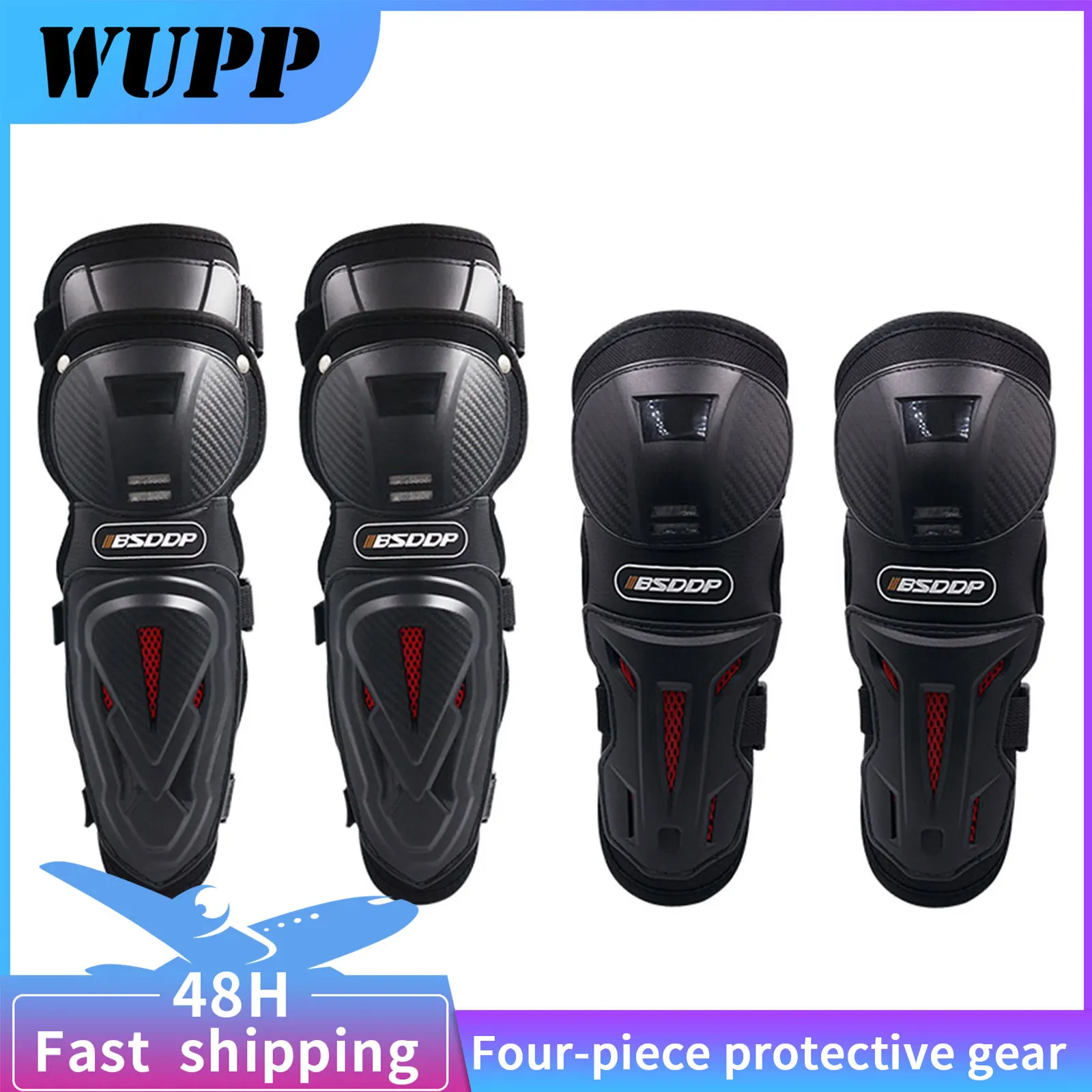 WUPP Мотоцикл Скутер наколенники и налокотники для мотокросса Катание на коньках