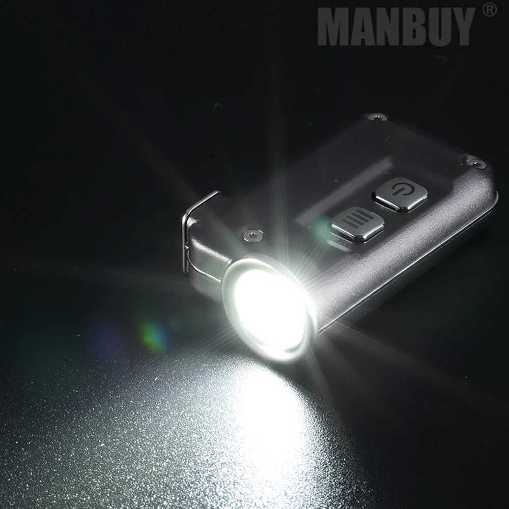 NITECORE TINI брелок Светильник 380 люмен CREE XP-G2 S3 светодиодный USB Перезаряжаемый встроенный аккумулятор Кнопка вспышки светильник Открытый мини EDC