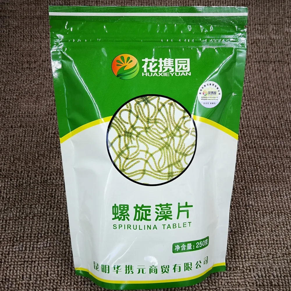 

100% Китайский Юньнань Зеленый органический Спирулина натуральные таблетки против усталости усиление иммунитета тонкий Спирулина таблетки