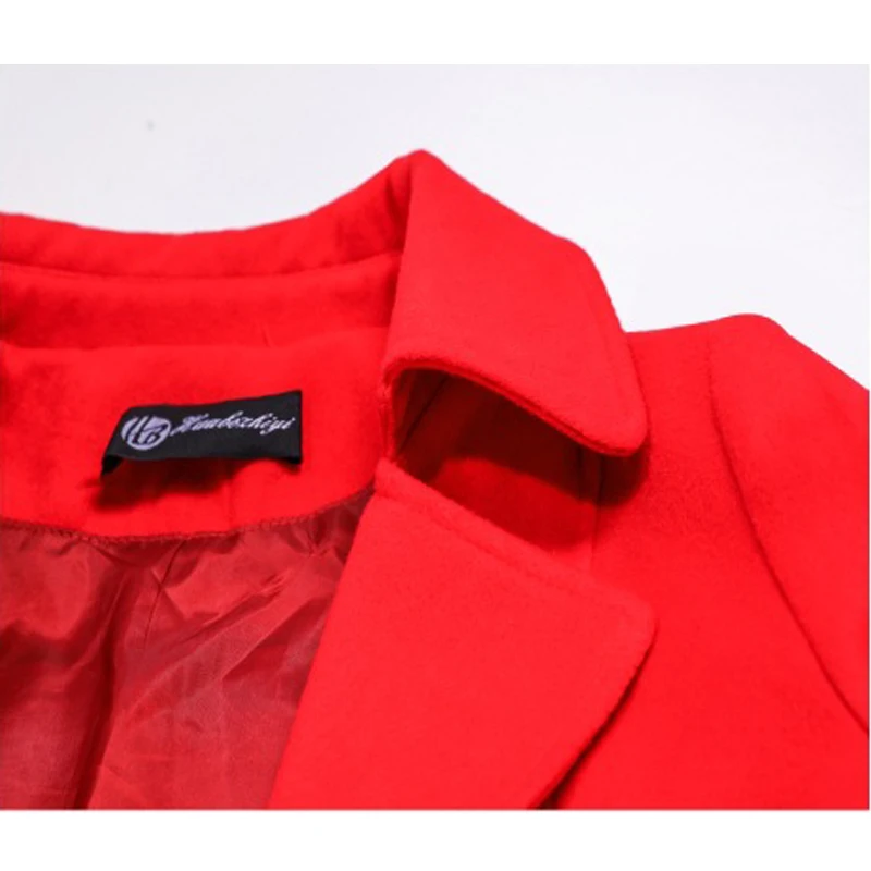 Пальто женское зимнее имитация двусторонней шерсти большого размера W80 | Женская