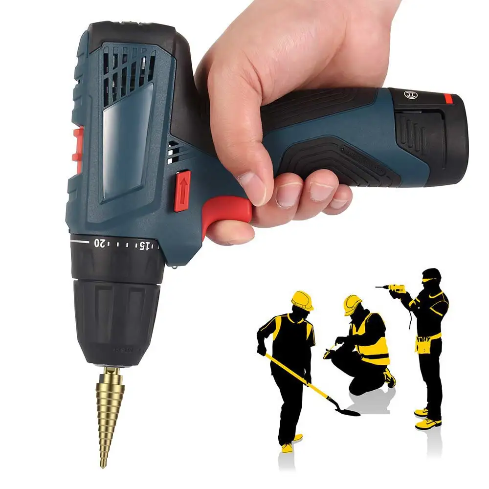 

5pcs Step Drill Bit Set Hss Cobalt Multiple Hole 50 Sizes SAE Step 1/4-1-3/8 3/16-7/8 1/4-3/4 1/8-1/2 3/16-1/2 Aluminum Case