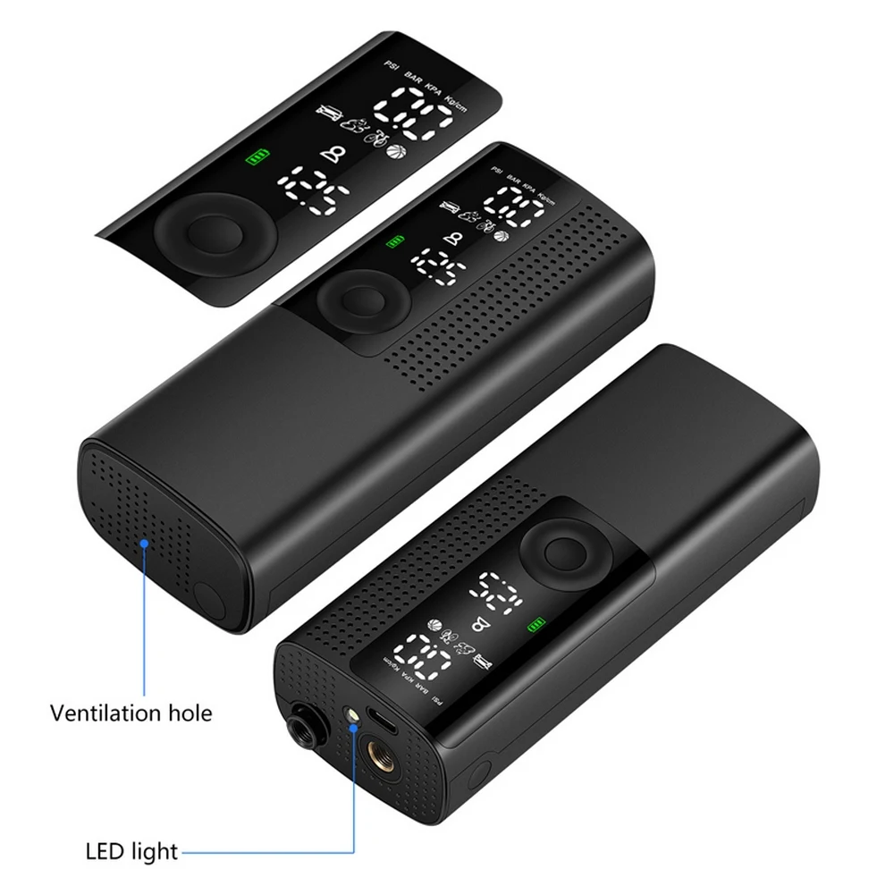 

Multifunctional Portable Smart Car Air Pump Tire Pump (digital Display Wireless Pump Automatically Charges and Stops)