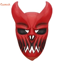 cosmask reality adult party costume horror mask red fangs prajna mask horror deathcore carnival cosplay mask