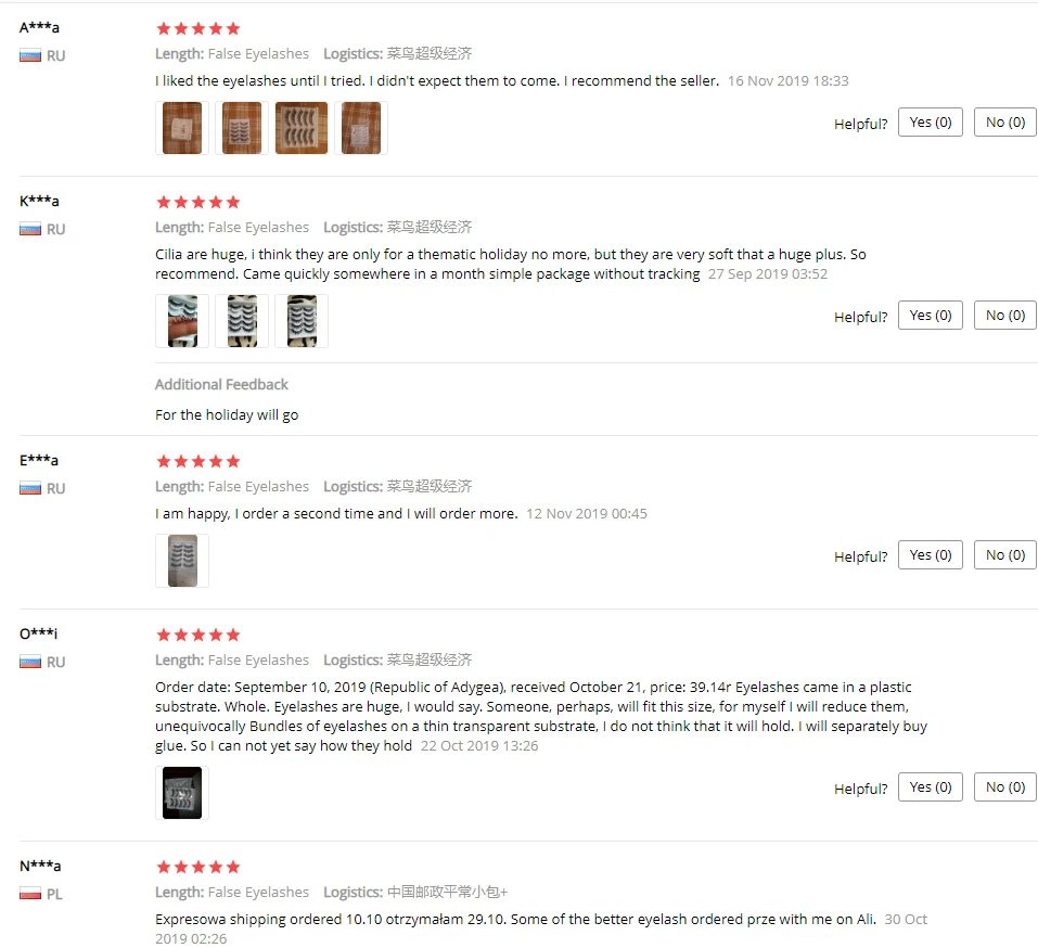 5 пар/набор 3D из меха норки накладные ресницы тонкими макияж ручной работы густые