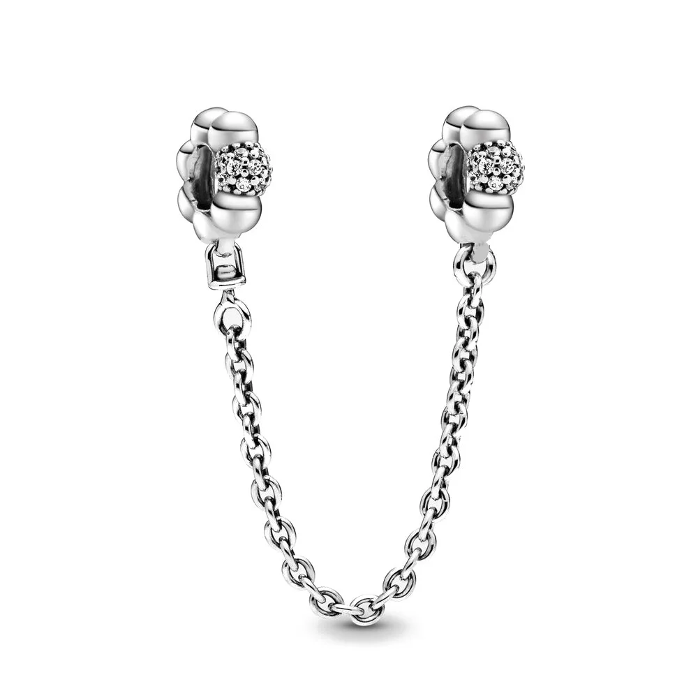 Женская цепочка из серебра 925 пробы с подвесками в виде Луны цветка бабочки