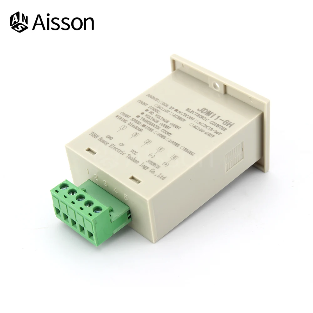 JDM11 6H 6 цифр электронный цифровой счетчик Дисплей AC380V 220V DC36V 24V 12V промышленности