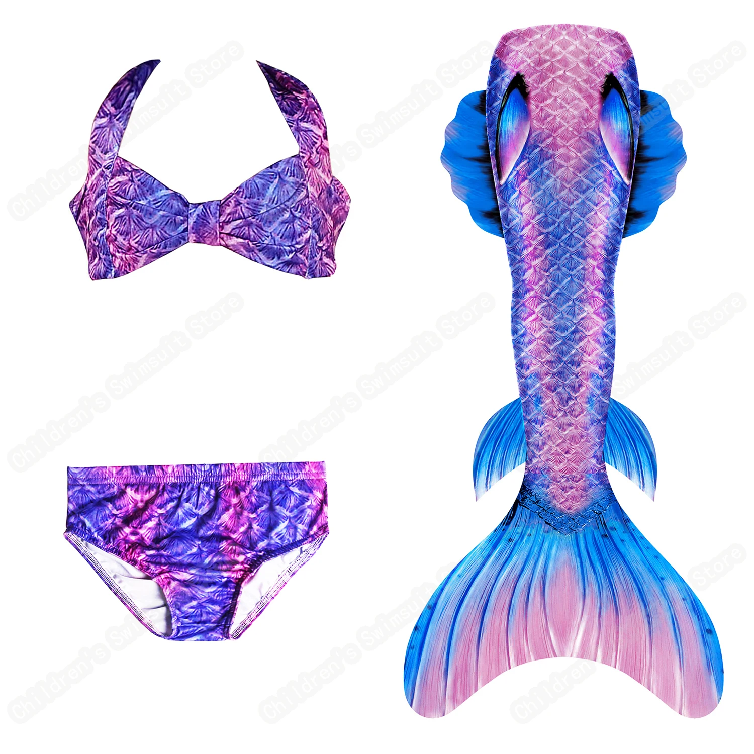 

Cosfans Girls Mermaid Tails Swimsuit Little Mermaid Princess Cosplay Costume For Comic Exhibition Can Add Monolithic Fins