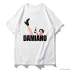Футболка Damiano Maneskin в стиле рок-н-ролл, новинка 2021, модные мужские повседневные милые футболки, мужские топы в стиле Харадзюку, рубашки, Винтажная Футболка