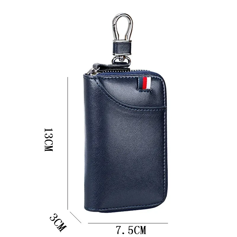 Мужские и женские бумажники для ключей из натуральной кожи держатель ID-карты