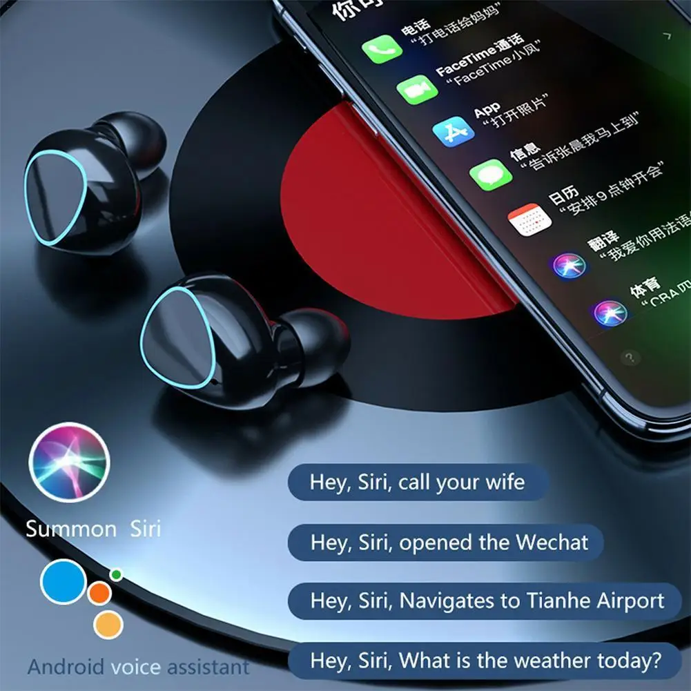 

M10 Bluetooth 5.0 In Ear Earphones Charging Box Microphone Sports With Earbuds Headsets Headphone Wireless Waterproof S F2C1