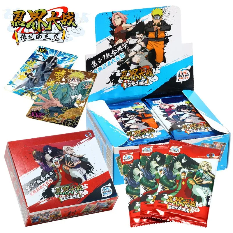 Narutoe Deluxe Edition Аниме фигурки героев карты собирать удзумаки персонажи коллекция