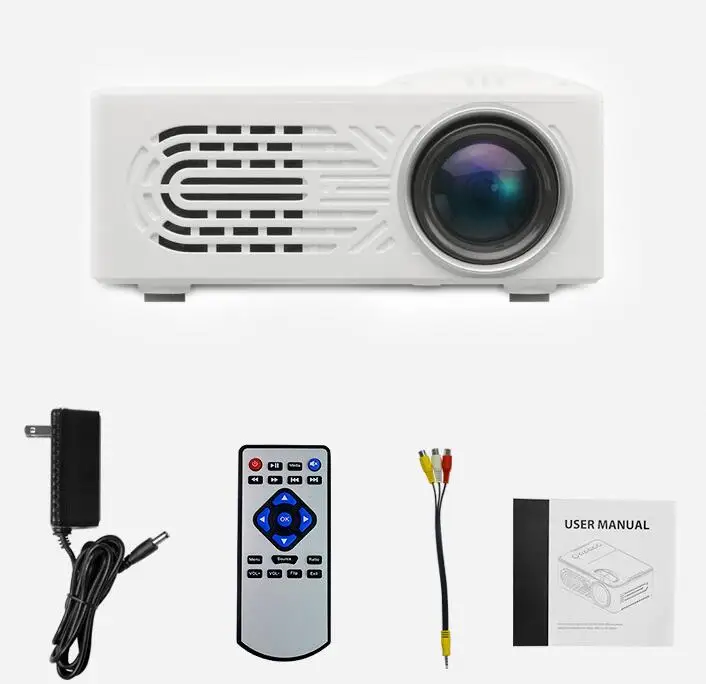 Портативный светодиодный мини-проектор для домашнего кинотеатра 1080P |