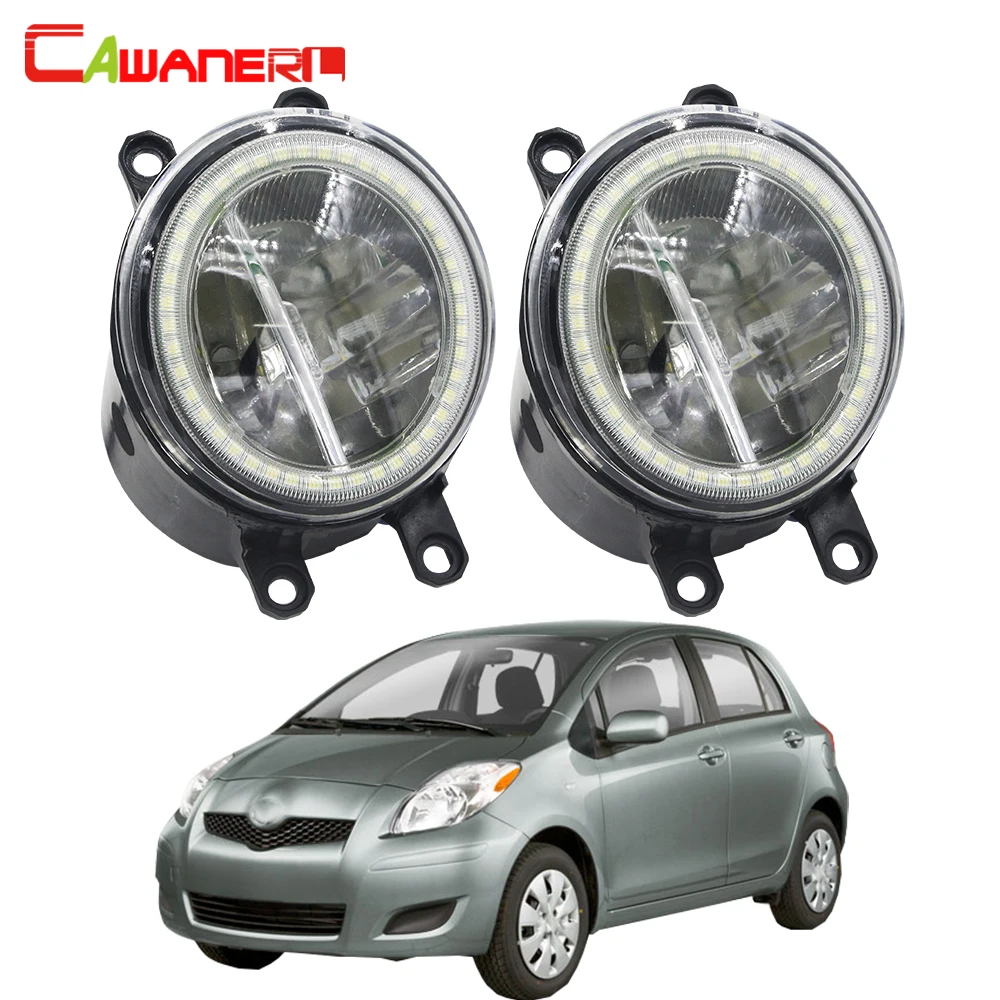 Cawanerl для Toyota Yaris хэтчбек 2006 2014 Автомобильный 4000LM светодиодный лампы передние