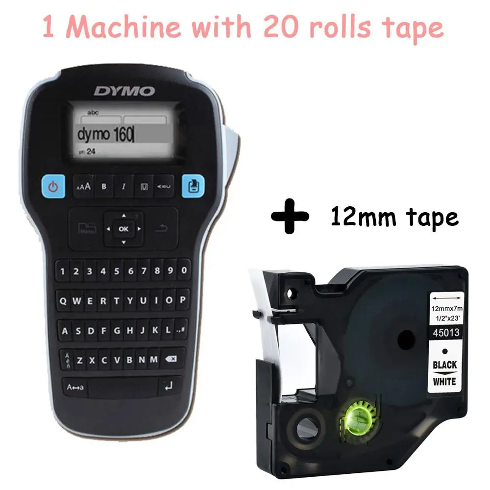Set B5 DYMO LM160 Этикетировочная машина Английский Ручной портативный принтер для этикеток LMR-160 наклейки этикеток Принтер 45013 40913 45018 43613 45010 - Цвет: Set B5