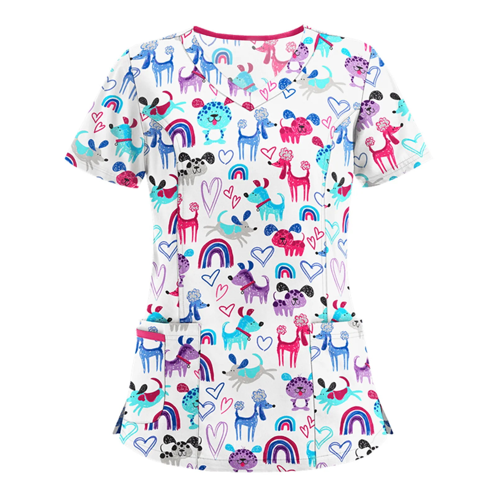 Женская блузка рубашка размера плюс модная одежда с принтом в виде персонажей из