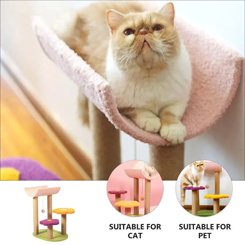 

1Pc Cat Climbing Frame Fine Flower Novel Durable Pet Supplies Cat Jumping Platform Stand