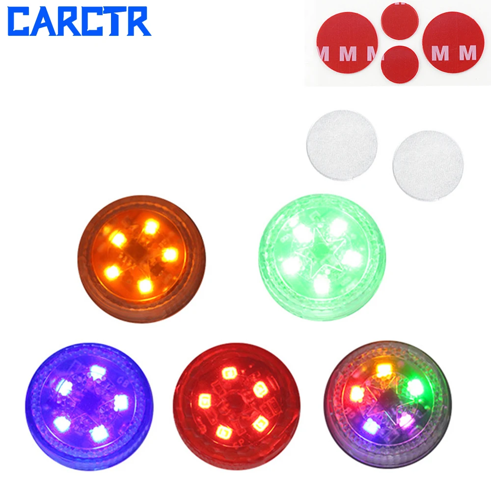 

1 Pair Car LED Door Light Warning Lights Safety Anti-collision Anti-trapping Flashing Induction Light with Battery Signal Lamp