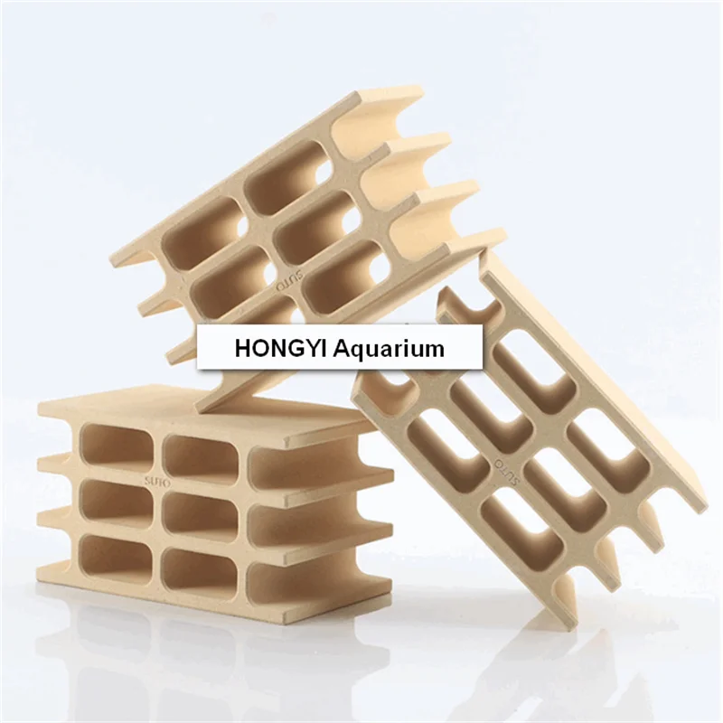HONGYI-tanque de peces para paisajismo, Cichlids de cer&aacute;mica para pecera, cr&iacute;a de peces, nido, suministros de Acuario, refugio de camarones, 1 pieza-0
