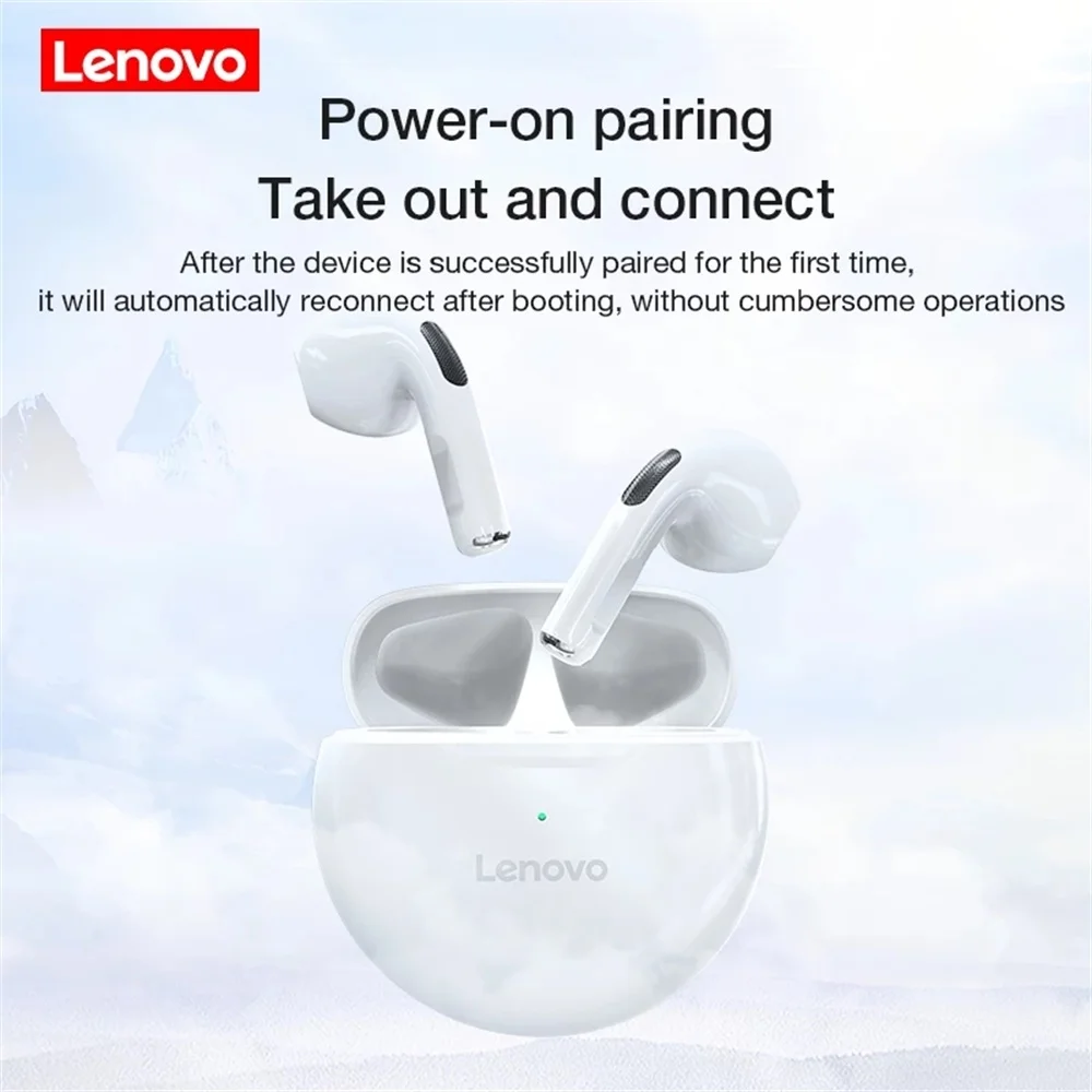 

Original Lenovo HT38 Wireless Bluetooth 5.0 Earphones Waterproof TWS 9D Stereo Sound Touch Control Low Latency Gaming Earbuds