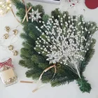 Рождественский декоративный искусственный фисташковый искусственный цветок для домашвечерние декоративный пластмассовый цветок