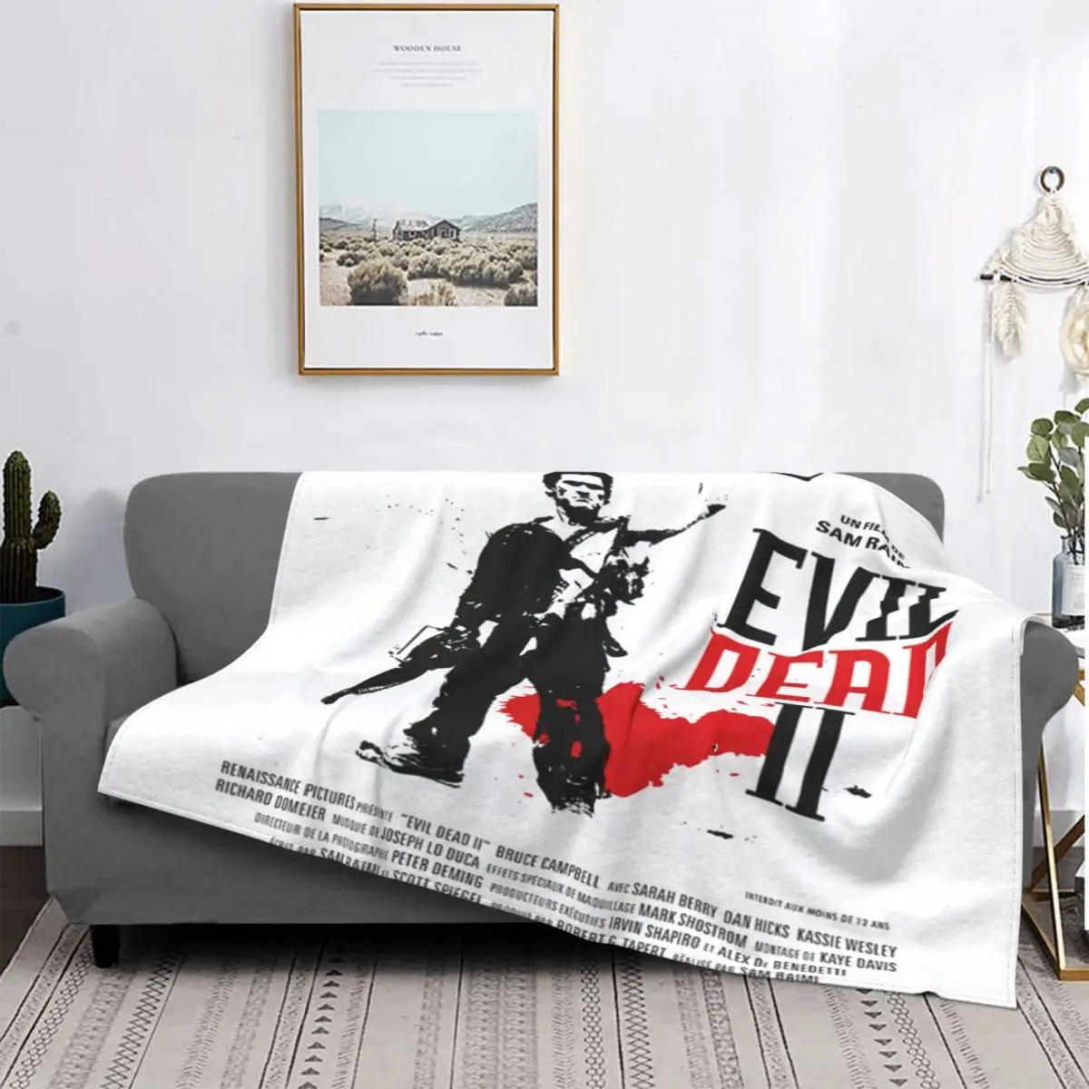 1064 одеяло Evil Dead покрывало для кровати плед дивана аниме плюшевая в клетку