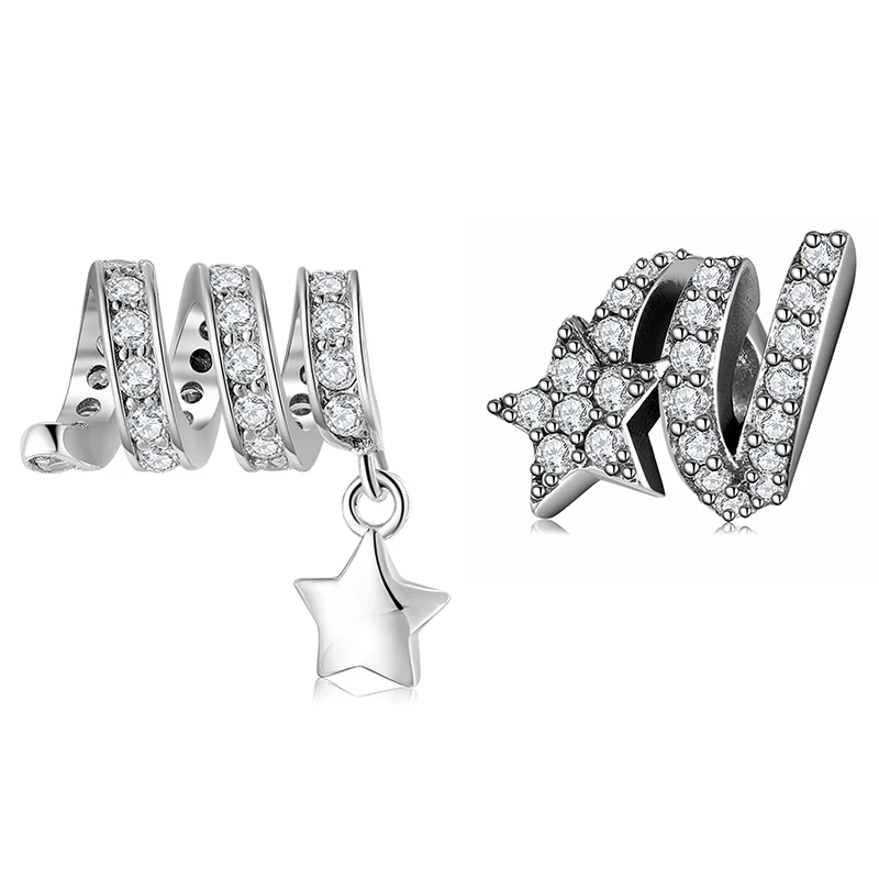 Hot 925 Sterling Silver Cupid's arrow Pink heart CZ Bead fit Original European Charms Bracelet Jewelry making | Украшения и