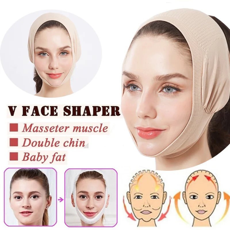 Бандаж для лица против двойного подбородка подтягивающая маска|Устройство ухода