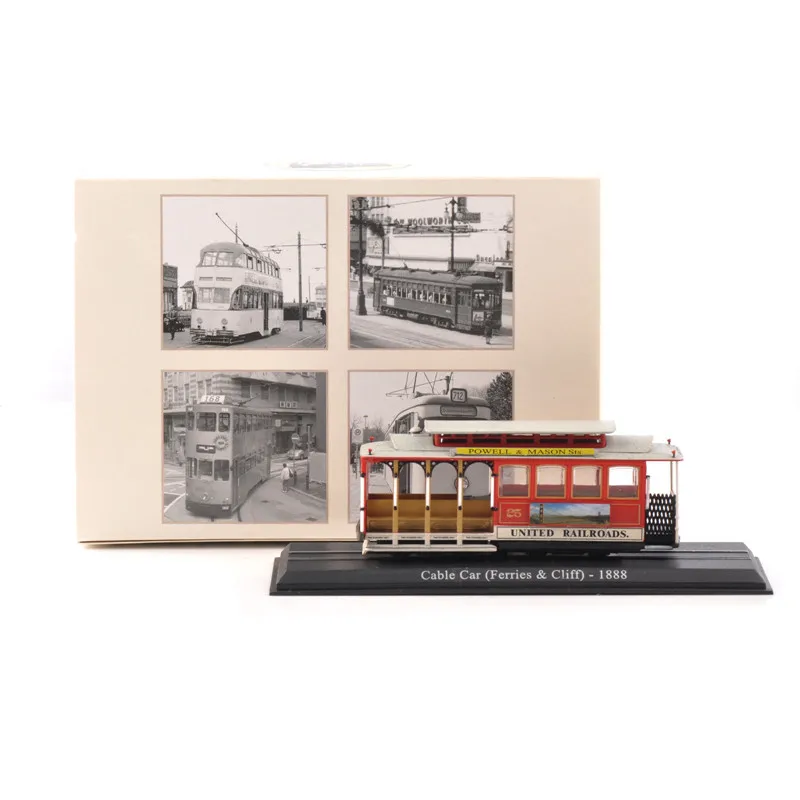 

Atlas 1/87 cable car 1888 Tram Bus Vehicles Car bus alloy Model Toy vehicle Model