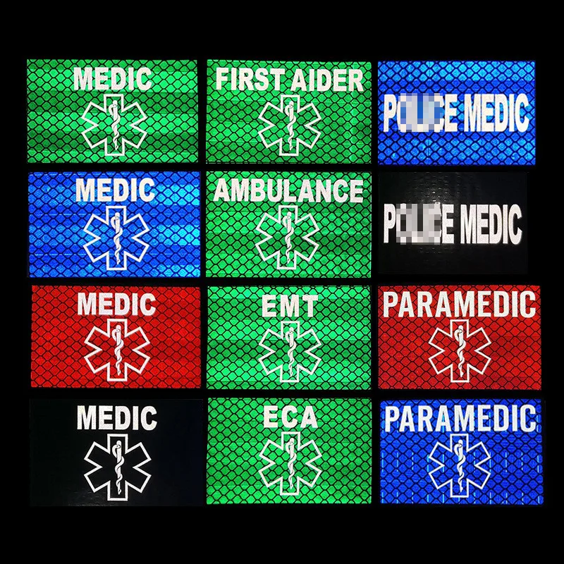 Светоотражающая аппликация для медицинских работников, полиция, медсестры