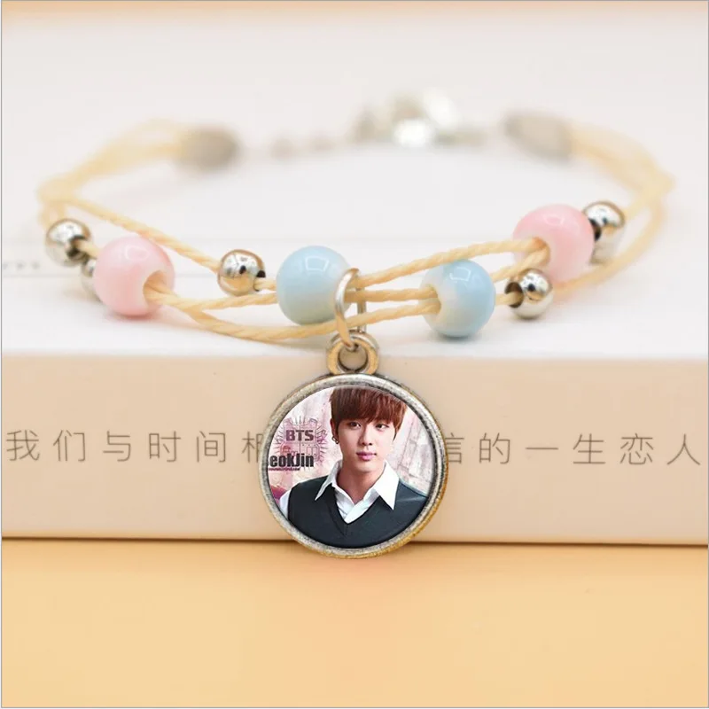 New Products BTS Bulletproof Boys Bracelet DIY Ceramic Bracelets Good Friend Gift