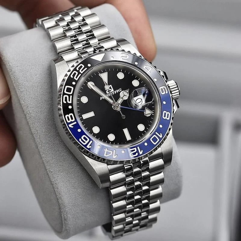 Часы наручные GMT Master II мужские механические автоматические брендовые люксовые из