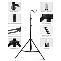 2m light stand folding adjustable 4 section lightweight aluminiumtripod support for outdoor camping studio photos