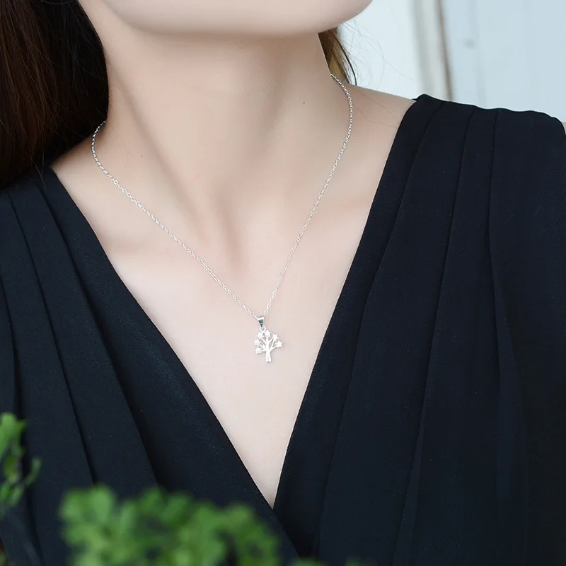 Ожерелье полая елка с кристаллами ААА для женщин ювелирные изделия из