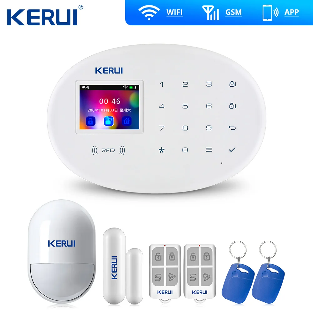 Беспроводная система охранной сигнализации KERUI W20 Wi Fi Gsm управление через