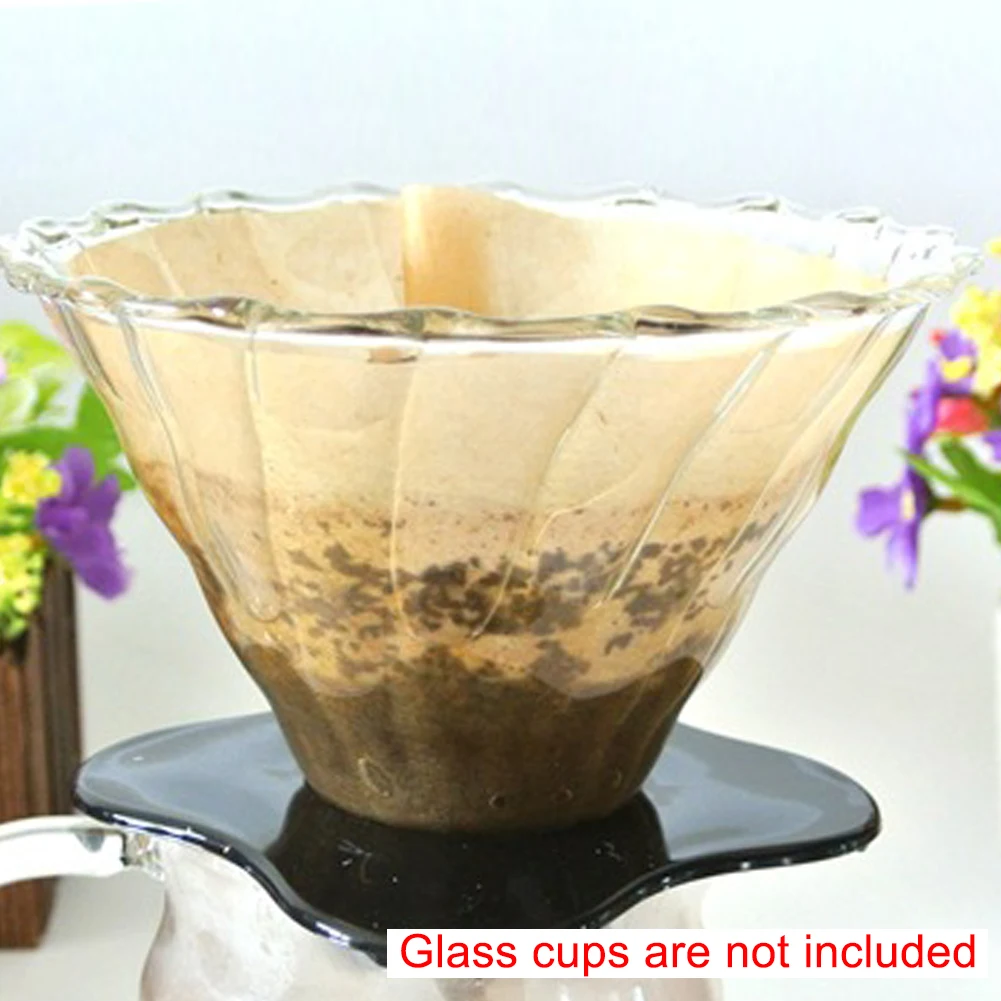 40 шт./пакет v-шаблон фильтры для кофе деревянный дуршлаг чайный пакетик