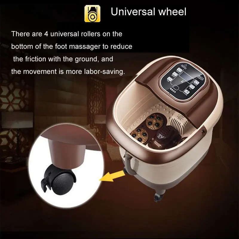 Tai Chi-Style Automatic Massage Foot Bath Footbath Electric Heating Foaming Basin Deep Barrel Washing |