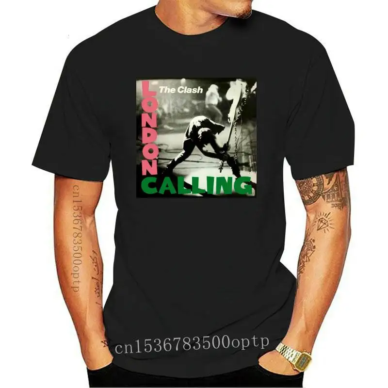 

London Calling T Shirt The Clash Album Tshirt English Rock Band Summer High Quality Soft Round Neck Tops