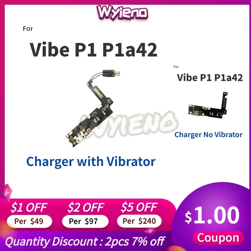 Микро-разъем зарядного порта Wyieno P1 A42 для Lenovo Vibe P1a42 P1c72 P1c58 USB док-станция зарядное