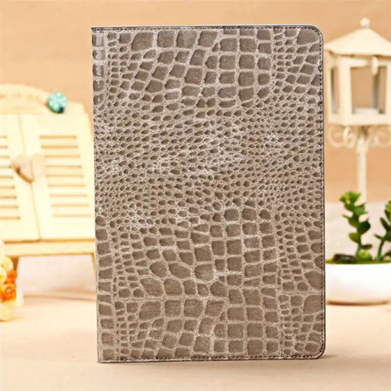 Grey A1474 A1475 Coque для Ipad Air 1 Air1 чехол Роскошный из крокодиловой кожи PU Folio Stand 9,7 ''чехол для IPad Air 1 роскошный флип-чехол - Цвет: Grey