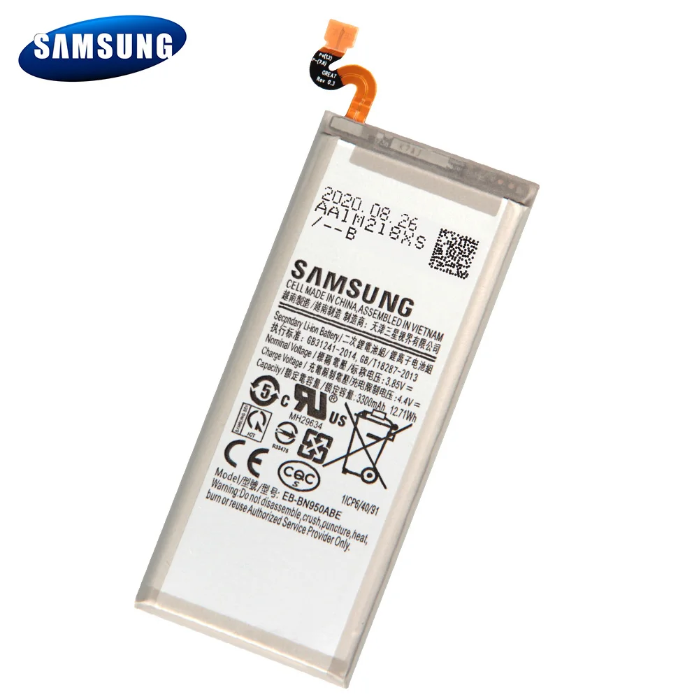 Оригинальный аккумулятор EB-BN950ABE для Samsung GALAXY Note 8 Note8 N9500 N9508 N950F Project Baikal EB-BN950ABA