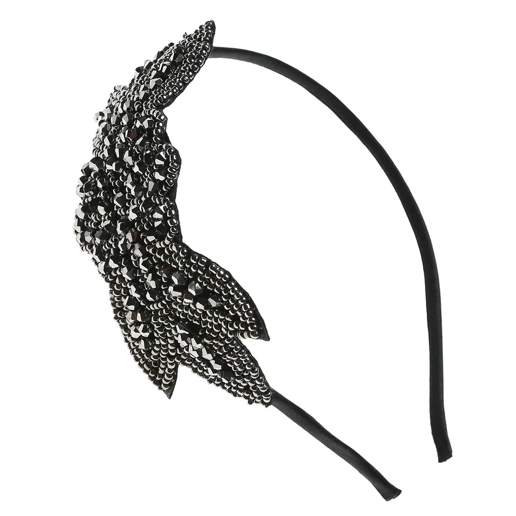 Аксессуары для волос зеленые Стразы Украшенные бисером искусственные ремешки