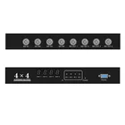 Розничная продажа переключатель SDI 4x4 концентратор SDI интеллигентая (ый) удлинитель с переключателем на возраст от 4 до 4 конвертер для 3G HD SD SDI монитор охранная Камера CCTV видео