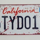 Автомобильный знак номерного знака Калифорнии, Жестяная Табличка, металлический плакат с картина металлические номерные знаки, металлическая табличка 20x30