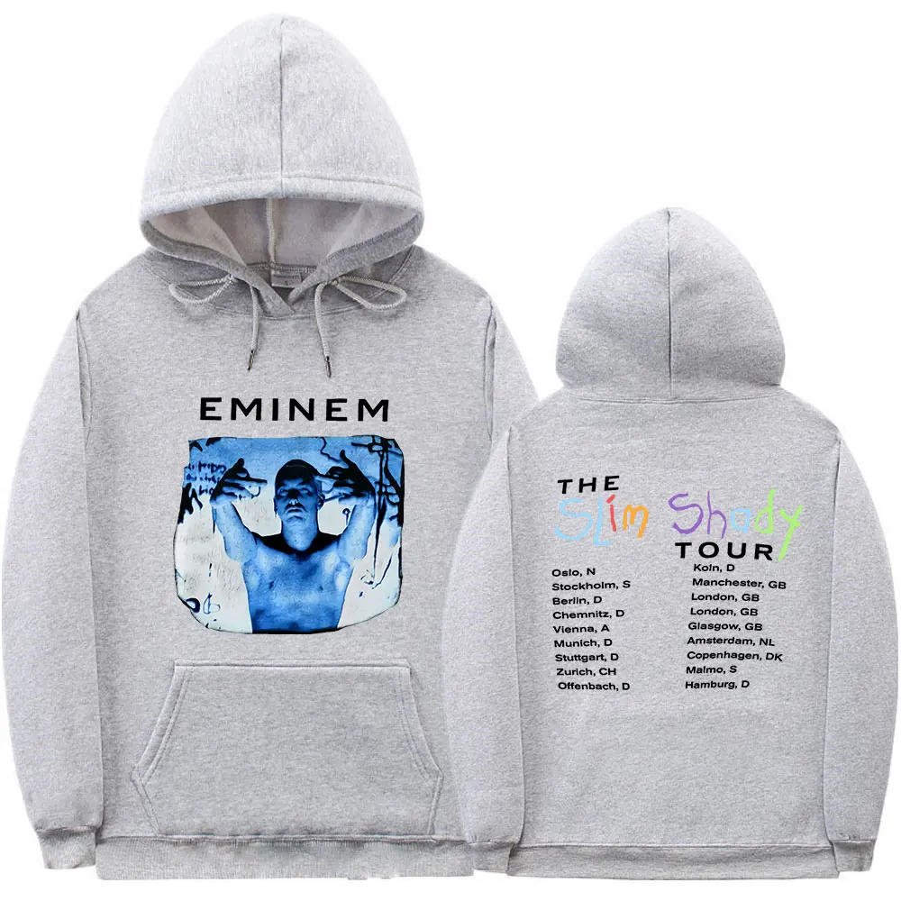 Теплое приталенное крутое худи Eminem унисекс свитшот топы в стиле хип-хоп рэп-панк