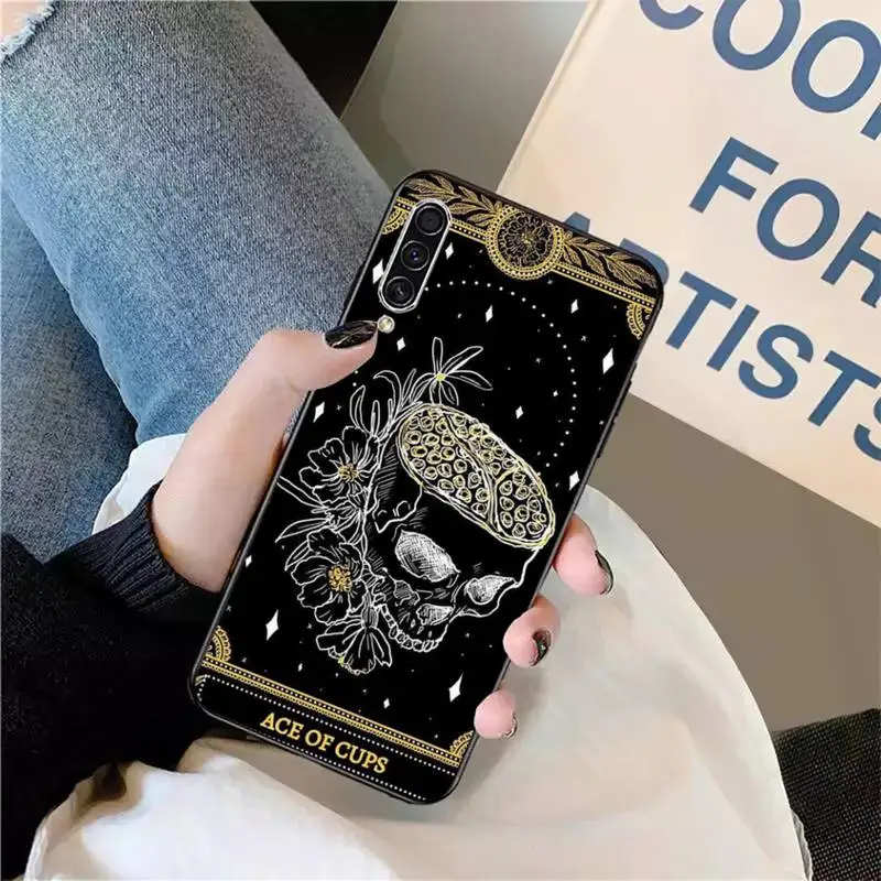 

Tarot skull Horror terror aesthetic Phone Case For Samsung galaxy S 9 10 20 A 10 21 30 31 40 50 51 71 s note 20 j 4 2018 plus