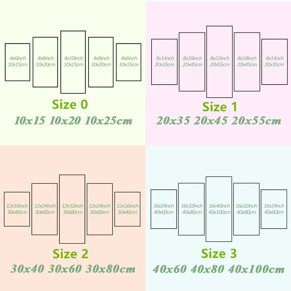 

Canvas Painting Modern 5 Pieces/Pcs Sunset Landscape Art Autumn Scenery Live Wall HD Decoration Modular Forest Picture Poster